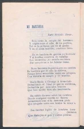 Mi bandera : Para Heraclio Zárate.
