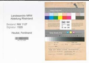 Entnazifizierung Ferdinand Heubel , geb. 30.05.1918 (Verwaltungsangestellter)
