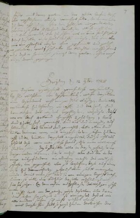 Freytag d 12 9bris 1728