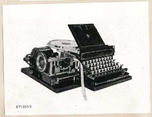 Repro Fernschreibmaschine, Bild 4; Foto, 1957