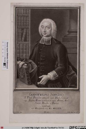 Bildnis Gottfried Schütze (lat. Schuzius)