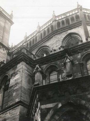 Magdeburg. Dom zu Magdeburg St. Mauritius und Katharina (1363 geweiht). Teilansicht des Chores von Südosten