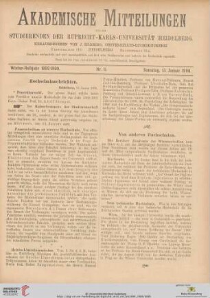 Nr. 11 (13. Januar 1900)