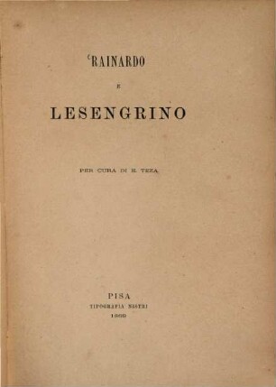 Rainardo e Lesengrino