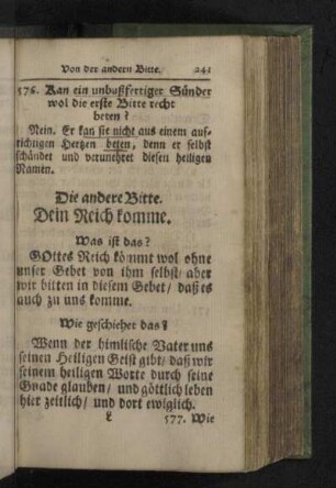 Die andere Bitte. Dein Reich komme.