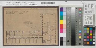Hamm, Finanzamt, 1. Obergeschoss, Grundriss, Belegungsplan, Bl. 3