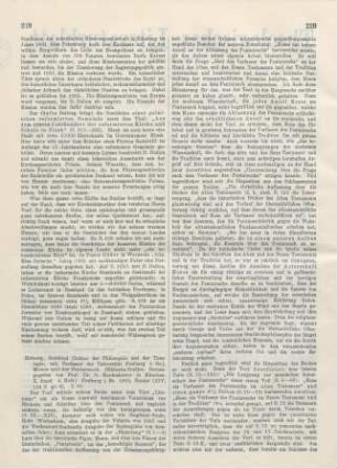 219-223 [Rezension] Hoberg, Gottfried, Moses und der Pentateuch