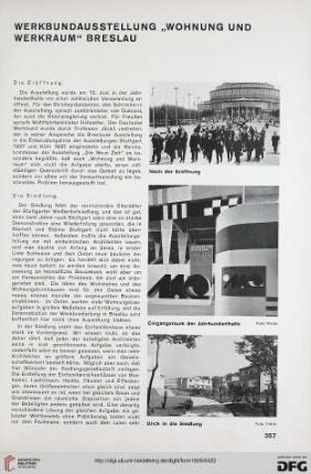 4: Werkbundausstellung "Wohnung und Werkraum" Breslau
