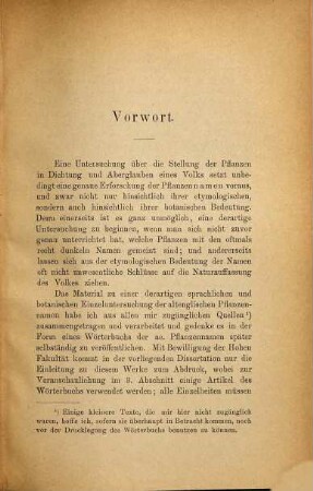 Über die altenglischen Pflanzennamen