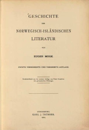 Geschichte der norwegisch-isländischen Literatur