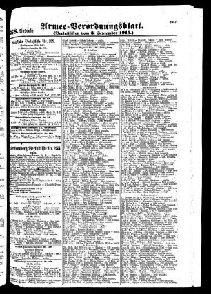 668. Ausgabe. Freitag, 3. September 1915
