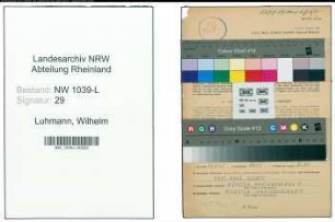 Entnazifizierung Wilhelm Luhmann , geb. 09.04.1891 (Schreiner)