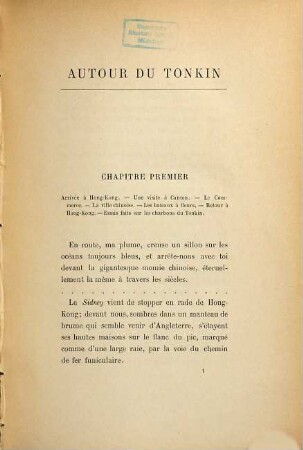 Autour du Tonkin