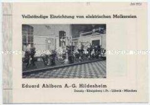 Vollständige Einrichtung von elektrischen Molkereien