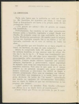 La ambición