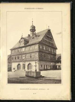 Staffelstein bei Bamberg, Rathaus. 1687.