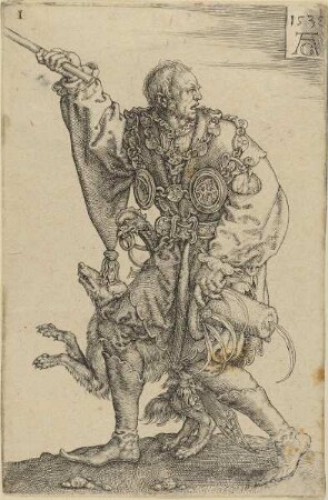 Der Zeremonienmeister mit dem Hund