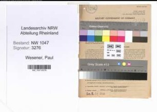 Entnazifizierung Paul Wesener , geb. 01.12.1894 (Vollziehungsbeamter)