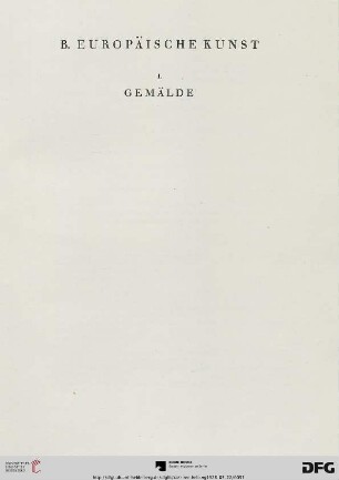 I. Gemälde (Nr. 223-246)
