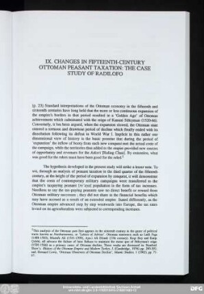 IX. Changes In Fifteenth-Century Ottoman Peasant Taxation: The Case Study Of Radilofo