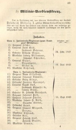5) Militär-Verdienstkreuz.