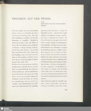 Preussen auf der Pressa