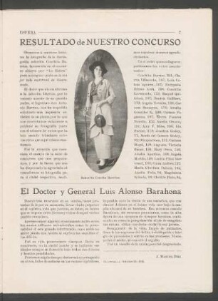El Doctor y General Luis Alonso Barahona