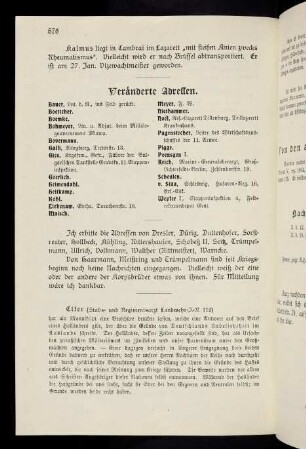 576-578, Veränderte Adressen etc.