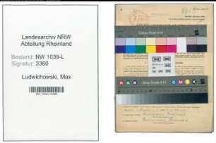 Entnazifizierung Max Ludwichowski , geb. 29.05.1899 (Polizist)