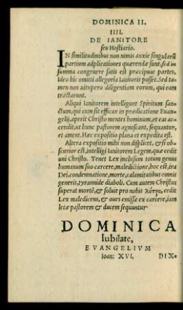 Dominica Iubilate ...