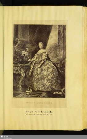 Königin Maria Leszczinska. Nach einem Gemälde von Vanloo