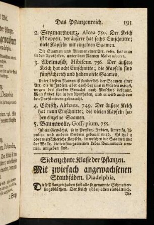 191-195, Mit zwiefach angewachsenen Staubfäden