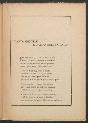 "Tanto gentile e tanto onesta pare"