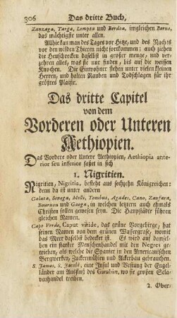 Das dritte Capitel. von dem Vorderen oder Unteren Aethiopien
