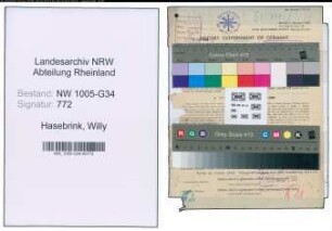 Entnazifizierung Willy Hasebrink , geb. 05.06.1898 (Verwalter)