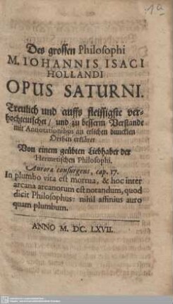 Opus Saturni