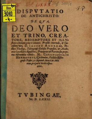 Disp. de antichristo