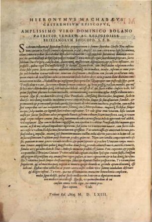 Missae episcopales pro sacris ordinibus conferendis secundum ritu sacrosancte Romane Ecclesie : Breve compendium diversorum casuum: tam collationem quam executionem ordinum ecclesiasticorum impedientium