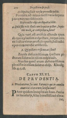 Caput XLVI. De Prudentia.