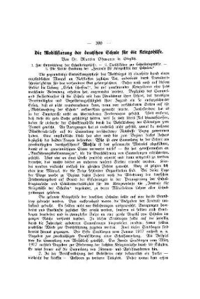 Die Mobilisierung der deutschen Schule für die Kriegshilfe