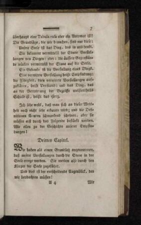 Drittes Capitel.