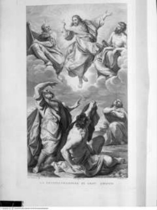 La Pinacoteca della Pontificia Accademia delle Belle Arti in Bologna pubblicata da Francesco Rosaspina Professore nell'Accademia sudetta, Bologna MDCCCXXX presso l'Autore, Tafel 11: Die Transfiguration