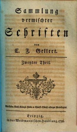 Sammlung vermischter Schriften, 2