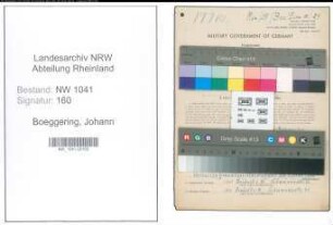 Entnazifizierung Johann Boeggering , geb. 05.06.1910 (Installateur)