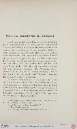 I. Name und Schreibweise des Linzgaues
