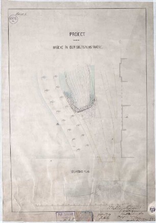Goltsteinstraße; Proiekt zu einer Brücke in der Goltsteinstraße