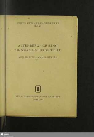 Altenberg, Geising, Zinnwald-Georgenfeld