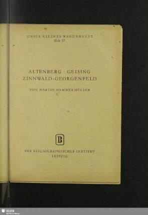 Altenberg, Geising, Zinnwald-Georgenfeld