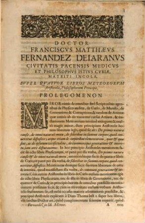 Super quatuor libros Meteororum Aristotelis philosophorum principis quaestiones