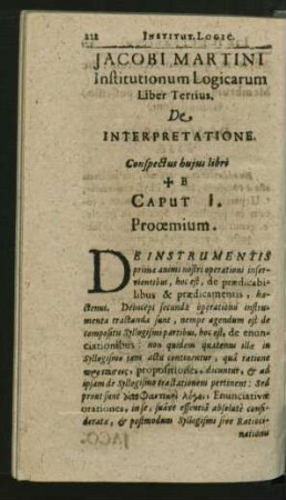 Liber Tertius. De Interpretatione.
